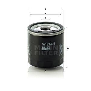 Фильтр масляный MANN-FILTER W 714/4